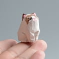 thumbnail image 2 of Lovely Small Carved Wooden Cat Figurine, 1.4" DIY Handmade Wood Kitten Unique Art Carving Work for Decoration Collectible Figurines, 2 of 4