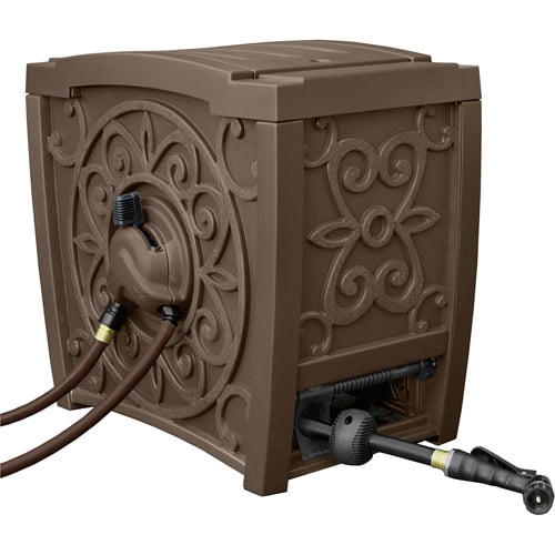 Suncast Aquawinder Auto Rewind Hose Reel, Decorative