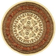 thumbnail image 5 of SAFAVIEH Lyndhurst Isadora Traditional Bordered Area Rug, Ivory/Rust, 8' x 8' Round, 5 of 7