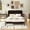 Espresso, variant on Queen Size Murphy Bed with Large Drawers and USB,Brushed Gray