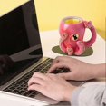 thumbnail image 4 of 3D Octopus Coffee Cup Funny Ceramic Mug 500ml Handmade Octopus Shaped Statue Coffee Mug for Sea Lovers And Coffee Addicts, 4 of 5