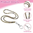 thumbnail image 3 of Uxcell 34.6" Cinta para Gafete de Maestro con Clips para Mujeres, Cinta de Cuentas, Regalos Lindos para Maestros, Cadenas, Llavero, Marrón Oscuro, 3 of 6