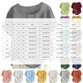 thumbnail image 3 of Liquidation! Uooqdmx Chemises en Lin pour Femmes, Chemises à Manches Courtes pour Femmes, Hauts Fluides pour Femmes, Blouse Col Rond Décontractée Coupe Ample Tunique, Hauts en Gaze pour Femmes, Rose m, 3 of 5