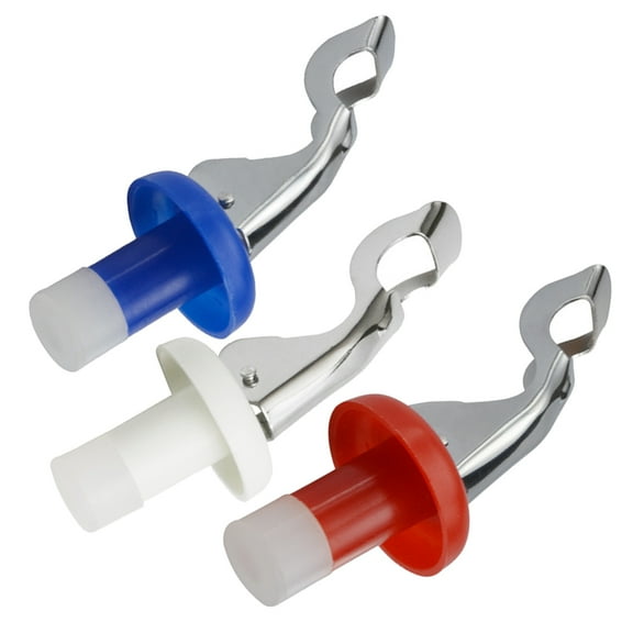 jojofuny Beverage Stopper 3Pcs Wine Stopper Round Reusable Silicone Bottle Cap For Home Users