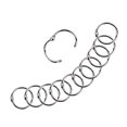 thumbnail image 1 of MasteelfCA 100pcs Metal Loose Leaf Binder Rings Multi-purpose Loose Paper Notebook DIY Photo Album Rings Keychain Rings, 1 of 7