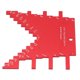 thumbnail image 1 of Step Depth Gauge, Aluminum Alloy Laser Markings Long Life Span Router Gauge Practical 2 In 1 Lightweight  For Woodworking ANGGREK Rojo, 1 of 8