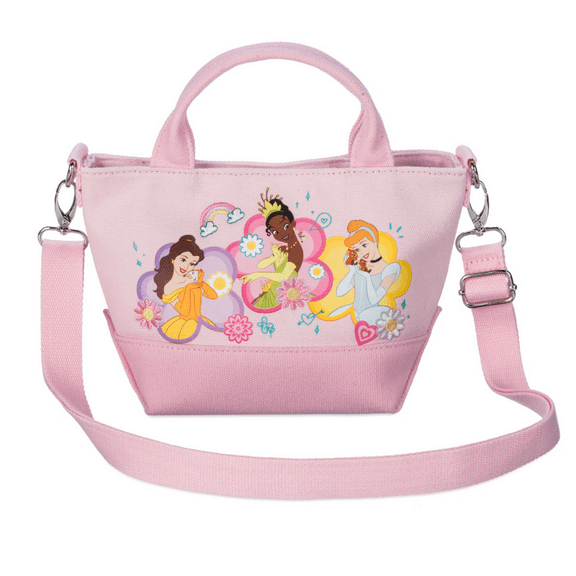 Disney Parks Disney Princess Crossbody Bag Pink Belle Tiana Cinderella New W Tag