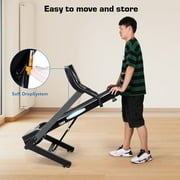 GASKY Treadmill Auto Incline with 12 Level 15 Preset Training Programs Folding Treadmill 2.5 HP Powerful Motor Exercise Equipment for Running Jogging Walking 220lbs