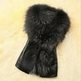 thumbnail image 2 of Mifelio Faux Fur Coat Warm Blends Jacket Vest Coat Women Wool Winter Sleeveless Body Outwear Women's Coat Winter Coats for Women Black M, 2 of 8