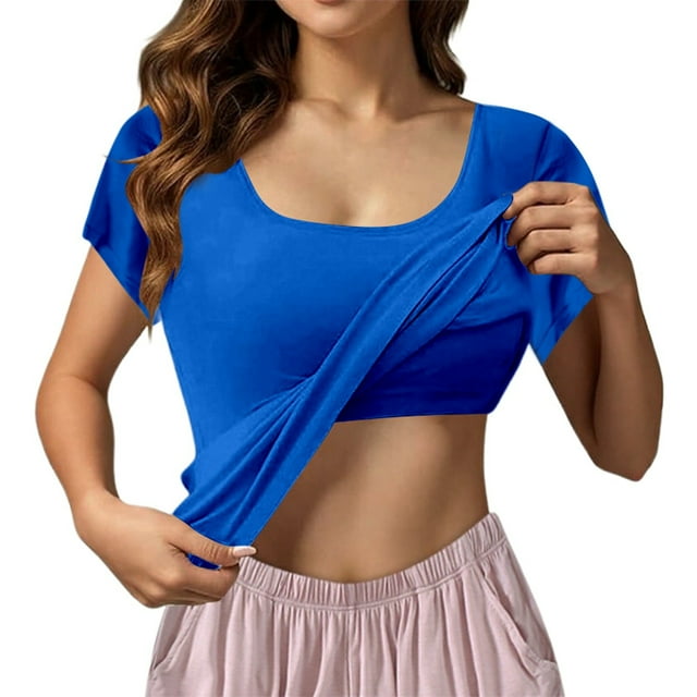 Débardeur Soutien-Gorge Léger Sans Coutures pour Femmes avec Bonnets Intégrés