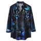 thumbnail image 1 of Chaqueta casual de camisa de solapa estampada a cuadros estampada en contraste para hombre Pompotops  oipoqjl12688, 1 of 7