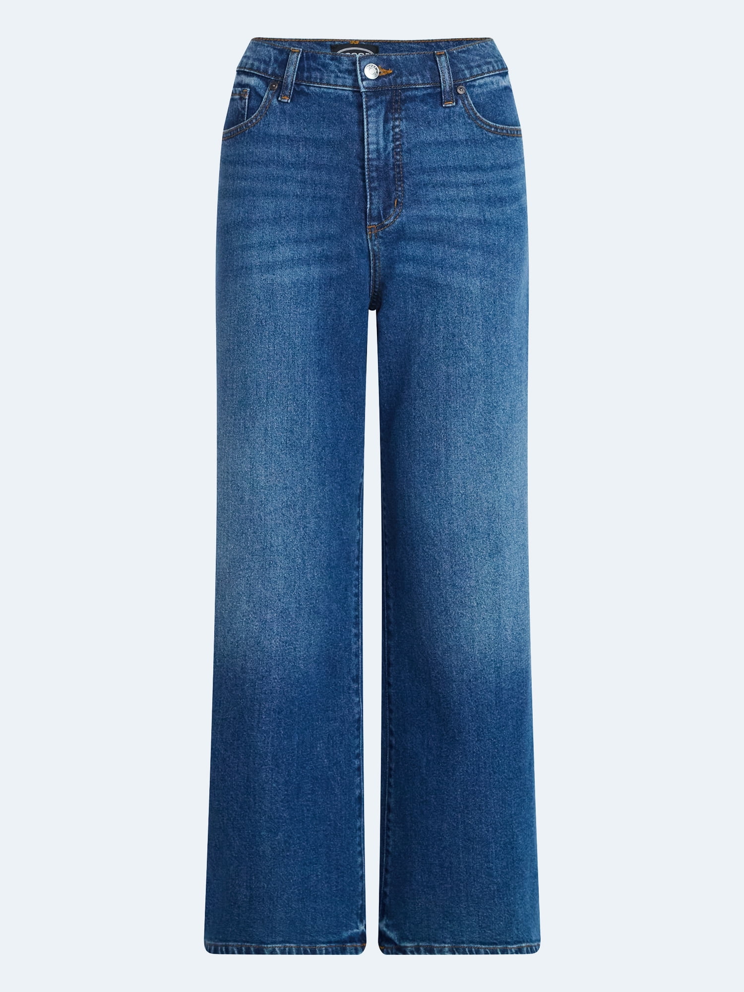 Scoop Women's Wide Leg Low Slung Jeans, 29" Inseam, Sizes 0-20