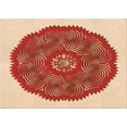 thumbnail image 1 of Ahgly Company Machine Washable Indoor Rectangle Transitional Red Area Rugs, 7' x 9', 1 of 7