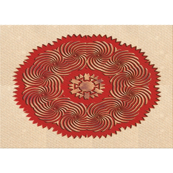 Ahgly Company Indoor Rectangle Patterned Love Red Area Rugs, 2' x 3'