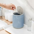 thumbnail image 1 of Bote de basura de escritorio con tapa | Mini cubo de basura con tapa abatible | Contenedor de residuos plásticos con sellado de olores | Anillo de compresión | para Escritorio, Cocina, Baño, Sala de, 1 of 6
