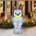 thumbnail image 2 of New Christmas Airblown Inflatables Yard Decoration Bluey with Wish List Bluey, 5.5 ft, 2 of 6