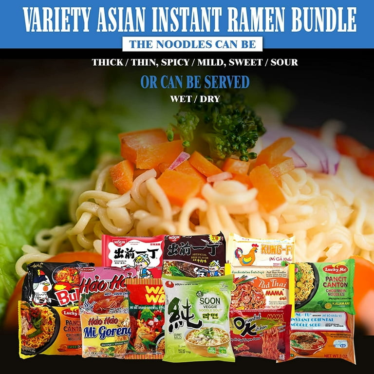 Variety Asian Instant Ramen Bundle | Samyang, Nissin, Nong-shim