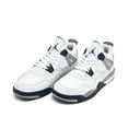 thumbnail image 2 of Little Kid's Jordan 4 Retro "Midnight Navy" White/Midnight Navy (BQ7669 140) - 2, 2 of 5