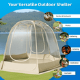 thumbnail image 3 of TABU Pop Up Bubble Tent, Sports Tent for 8-9 People, Portable Weatherproof Clear Tent, 12 x 12 ft, 3 of 6