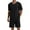 05-Black, variant on MINTREUS Men's Pajama Set Short Sleeved V-Neck 2-Piece Pajama Shorts With Pockets Pajamas For Men