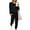Black, variant on Shine Up Sweatsuit Sets for Women 2 Piece Lounge Set Loose Jogger Sets Fall Outfits Sets Solid Tracksuits with Pockets