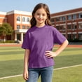 thumbnail image 6 of Acaics Boys Short Sleeve T-Shirt, Kids Oversized Crew Neck Vintage Washed Soft Solid Color Casual Top, Fashion Street Outfit for Summer Daily Wear, 6 of 8