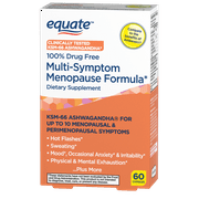Equate Multi-Symptom Menopause Formula Supplement, 60 Count