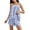 Blue, variant on Women's Summer Outfits 2 Piece Adjustable Strap Camisole Tops and Shorts Set Striped Loose Pjs Loungewear (L, Orange)