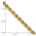 thumbnail image 2 of Auriga Fine Jewelry 14K Yellow Gold 3.8 mm Regular Rope Chain Necklace for Women 20", 2 of 7