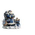 thumbnail image 2 of Blue Santa Acrylic Desktop Ornament with Belt Base for Festive Living Room and Bedroom Christmas Day, 2 of 6