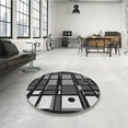 thumbnail image 4 of Ahgly Company Machine Washable Indoor Rectangle Transitional Charcoal Black Area Rugs, 7' x 9', 4 of 7