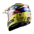 thumbnail image 5 of WOW Youth Kids Motocross Helmet BMX MX ATV Dirt Bike HBOY-K Shark Yellow, 5 of 5