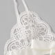 thumbnail image 3 of Conjunto de lencería sexy Gibobby sujetador y Calzoncillos de Encaje Pajarita festoneada Trim Side Blanco M, 3 of 5