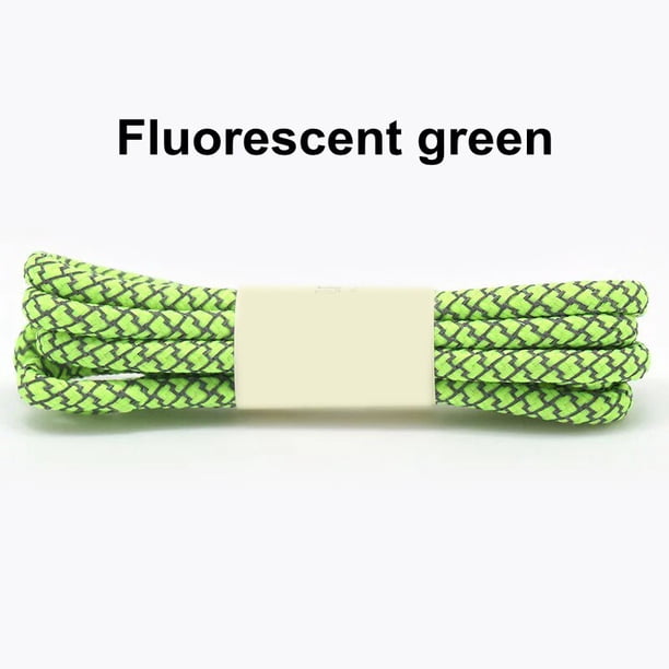 1 par de cordones reflectantes 3M para zapatillas, cordones redondos para niños y adultos, cordones para deportes al aire libre, longitud de 100, 120, 140, 160CM, YD-4120cm Gao Jinjia LED