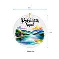 thumbnail image 5 of Pokhara Nepal Christmas Ornament, Collection of City Travel Souvenirs for Family and Friends, Christmas Tree Ornament City Travel, Trips of The Year, Christmas Ornament 2025, 5 of 5