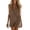 Brown, variant on Linen Dresses for Women Summer Cami Lounge Slip Sundress Sleeveless V Neck House Casual Mini Dresses,Red (XXL)