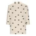 thumbnail image 2 of Cilsoka Ladies Tops and Blouses Petite Size, Women 3/4 Sleeve Floral Tops Dressy Casual Summer Blouses T Shirts V Neck Trendy Blouse Tunic Loose Fit Boho Clothing, Graphic Trendy Tees, 2 of 4