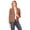 Mocha, variant on Women's Casual Office Work Long Sleeve Open Front Blazer Jacket