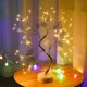 thumbnail image 3 of Abedul 120cm 72l para decoración del hogar Árbol de Navidad blanco con luces LED Árbol artificial iluminado en blanco cálido con función de centelleo parcial, 3 of 5