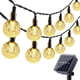 thumbnail image 1 of Luces solares de hadas para exteriores, 50 LED, 7 m, bolas de cristal solares, luces impermeables para exteriores e interiores, iluminación para jardín, árboles, patio, Navidad, bodas, fiestas, 1 of 8