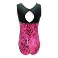 thumbnail image 2 of Girls Gymnastics Leotard - Tank with Keyhole (Shiny Leopard, Youth 10-12), 2 of 2
