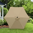 thumbnail image 6 of Astella 92.5" Antique Beige Solid Print Hexagon Market Patio Umbrella, 6 of 7