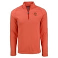 thumbnail image 2 of Men's Cutter & Buck  Heather Orange Cincinnati Bengals Peshastin Eco Fleece Tri-Blend Raglan Recycled Quarter-Zip Jacket, 2 of 3