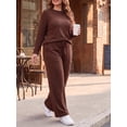 thumbnail image 4 of Cueply 2 Piece Sets for Women Outfits Casual Long Sleeve Lounge Matching Sets Clothing with Pockets, 4 of 9