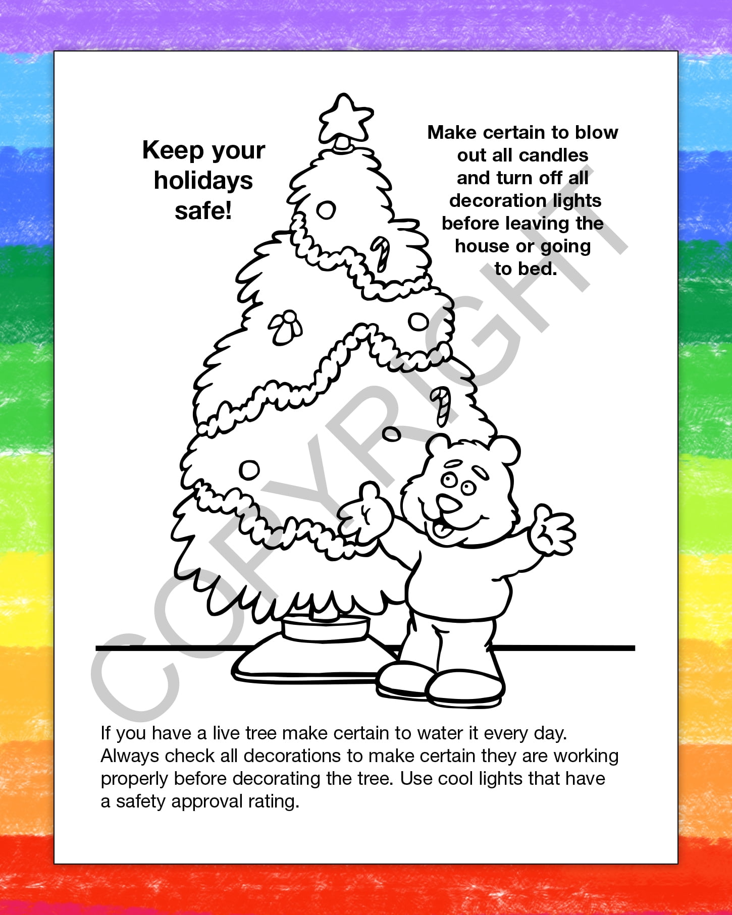 ZoCo: Kids Coloring and Activity Book for Winter and Holiday Safety, Pack 25