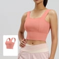 thumbnail image 3 of STETMN Women's Square Neck Sports Bra, High Support Padded Workout Crop Top for Gym Yoga Fitness, 3 of 6