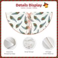 thumbnail image 3 of Xecao Colorful Grass Pattern Christmas Tree Skirt Holiday Part Decorations for Christmas Tree, Farmhouse Christmas Decor Xmas Holiday Home Party Decorations-36", 3 of 6