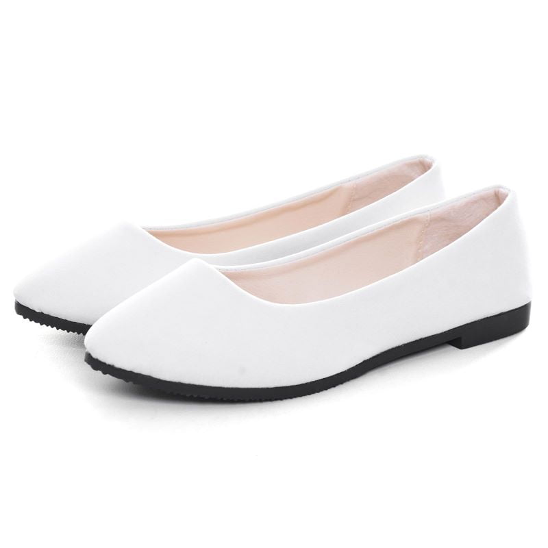 SAILING LU Women Flat Shoes Comfortable Slip on Multi-color Pointed Toe  Ballet Flats Black US 8.5