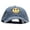 Navy, variant on Smiley Face Embroidered Big Size Washed Pigment Dyed Cap - Navy XL-3XL