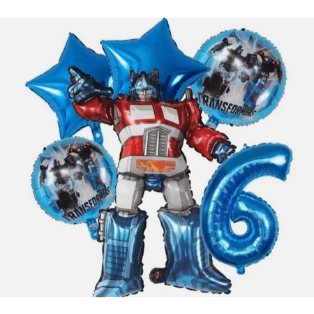 6PC TRANSFORMERS BALLOONS-Age 6